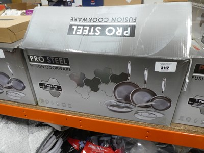 Lot 3112 - Pro Steel Fusion pan set