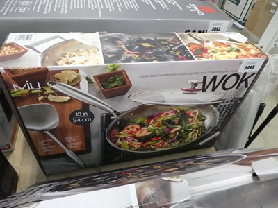 Lot 3093 - Mui stainless steel wok