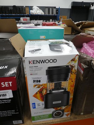 Lot 3138 - Kenwood 2in1 chopper plus a lunchbox set and a...