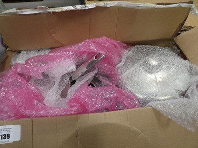 Lot 3139 - Box of various pots and pans