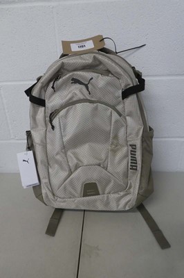 Lot 1191 - Puma multi pocket backpack