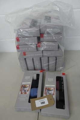 Lot 1192 - Approx. 16 boxes of men's Ted Baker boxer briefs
