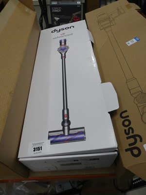 Lot 3151 - Handheld Dyson V8 advanced with pole, head,...
