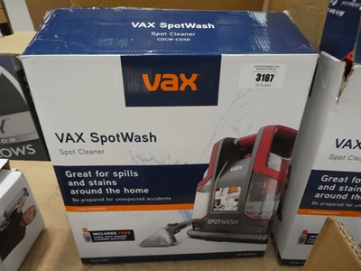 Lot 3167 - Vax Spot Wash spot cleaner