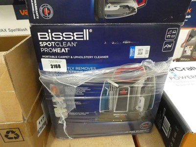 Lot 3168 - Bissell spotclean proheat portable carpet and...