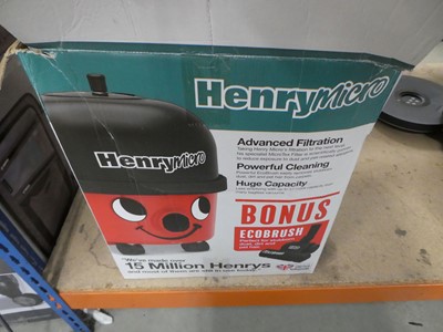 Lot 3175 - Henry micro vacuum cleaner with box