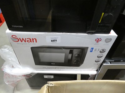 Lot 3221 - Swan 20L microwave