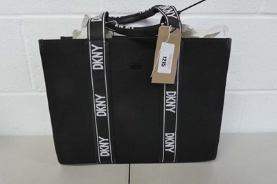 Lot 1215 - DKNY large logo bag in black