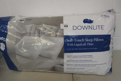 Lot 1220 - A pair of downlite soft touch sleep pillows...