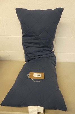 Lot 1234 - Body length pillow in blue