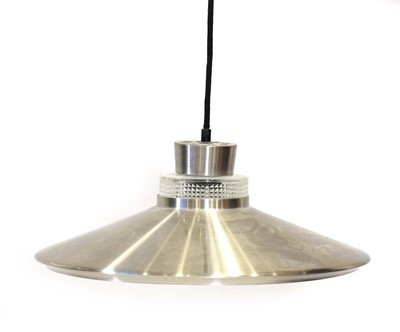 Lot 479 - A 1970's aluminium ceiling light with moulded...
