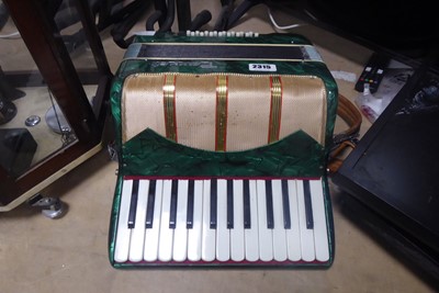 Lot 2315 - Parrot accordion