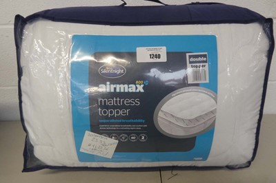 Lot 1240 - Silent Night air max 800 double mattress topper