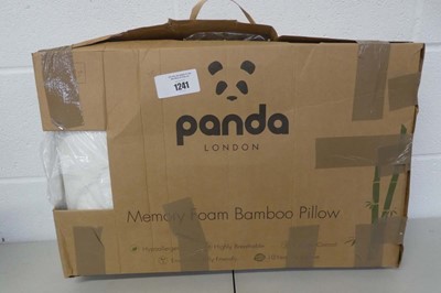 Lot 1241 - Panda London memory foam bamboo pillow