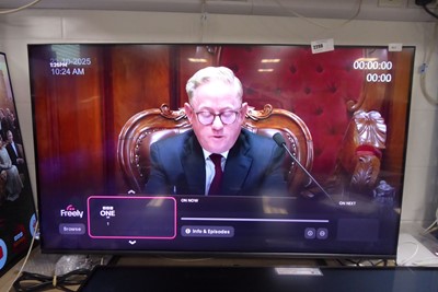 Lot 2298 - Hisense 50" TV 50U6MQTUK with stand, box and...