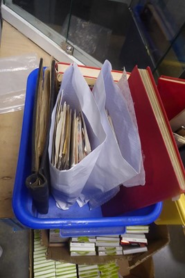 Lot 2324 - Box containing stamps including stamps in albums