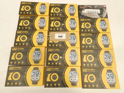 Lot 2419 - 14x C900 smartwatches and 1x C90 smartwatch