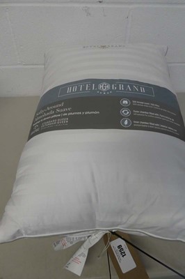 Lot 1259 - A pair of Hotel Grand feather and sown pillows