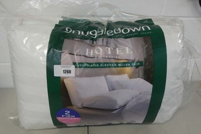 Lot 1260 - A pair of snuggledown side sleeper pillows