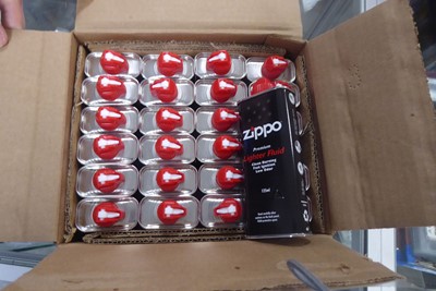 Lot 2360 - Box of Zippo lighter fluid