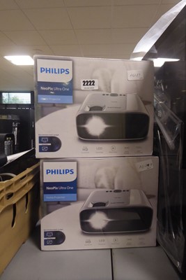 Lot 2222 - 2 sealed Phillips NEOPIX Ultra 1 Home Projectors