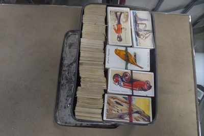 Lot 2376 - Tin containing cigarette cards