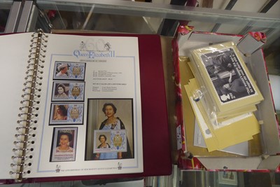 Lot 2377 - Selection of royal stamps in folder, plus...
