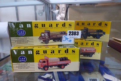 Lot 2383 - 4 Vanguard diecast lorries in boxes