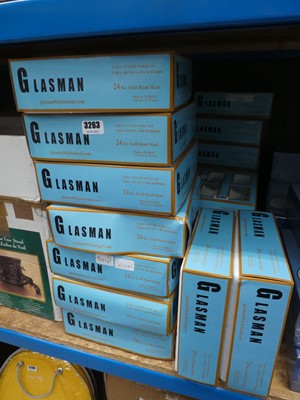 Lot 3263 - 9 boxes of glasses