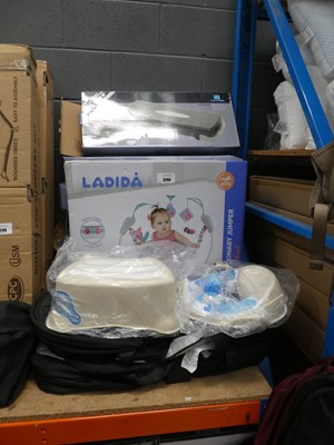 Lot 3294 - Baby training seat plus stool and a stationery...