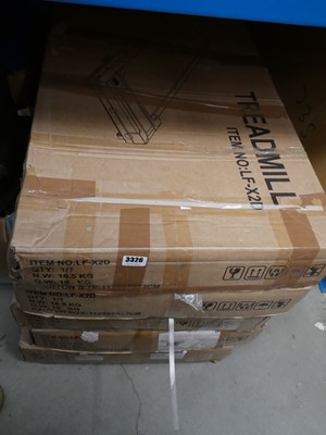 Lot 3326 - 5 electric treadmills in boxes