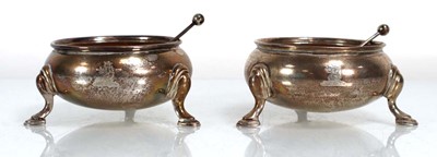 Lot 447 - A pair of Victorian silver and parcel gilt...