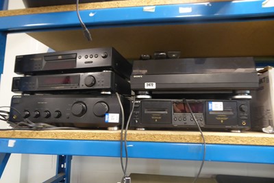 Lot 2472 - Sony music system consisting of a compact disc...
