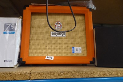 Lot 2474 - Orange crush 2RT amplifier