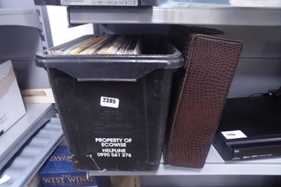 Lot 2395 - Box and a case of vinyl records