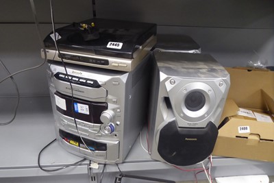 Lot 2445 - Panasonic CD Stereo system SAAK18 with 5 CD...