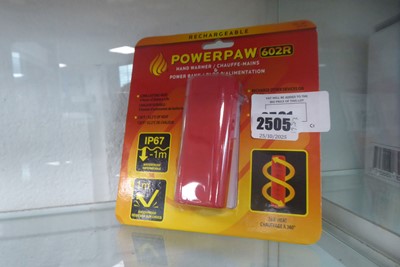 Lot 2505 - Powerpaw hand warmer and power bank