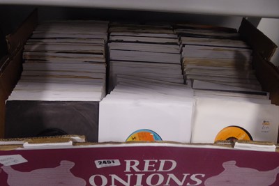 Lot 2451 - Box containing various vinyl 7" singles