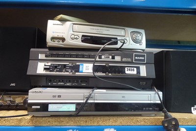 Lot 2456 - Daewoo VHS player, a Baird VHS player and a...