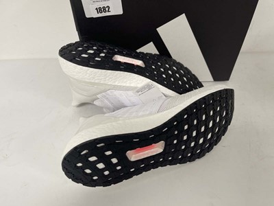 Lot 1882 - Adidas ultraboost 20 trainers in white size...