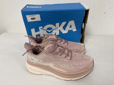 Lot Hoka clifton 9 trainers in pink size UK6.5 -...