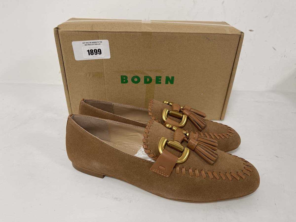 Lot 1899 - Boden covered iris snaffle loafers size UK7 -...