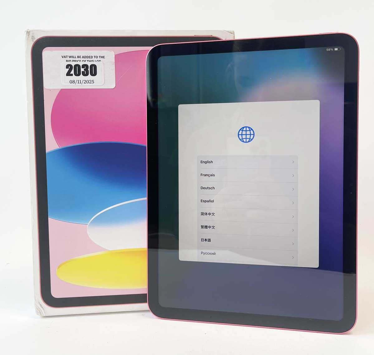 Lot iPad 11" 10th Gen A2696 64GB Pink with box and...