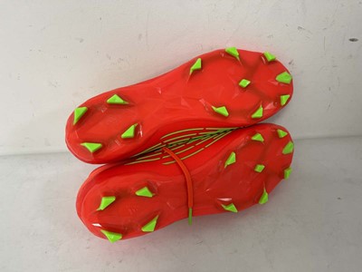 Lot Adidas predator football boots in neon orange...