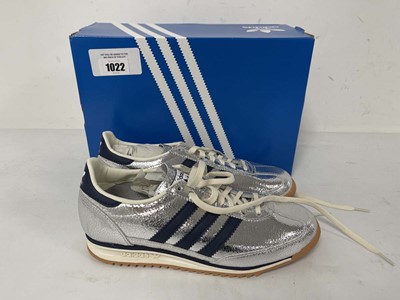 Lot Adidas SL 72 OG trainers in silver size UK5.5 -...