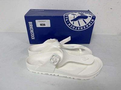 Lot Birkenstock gizeh eva sandals in white size...