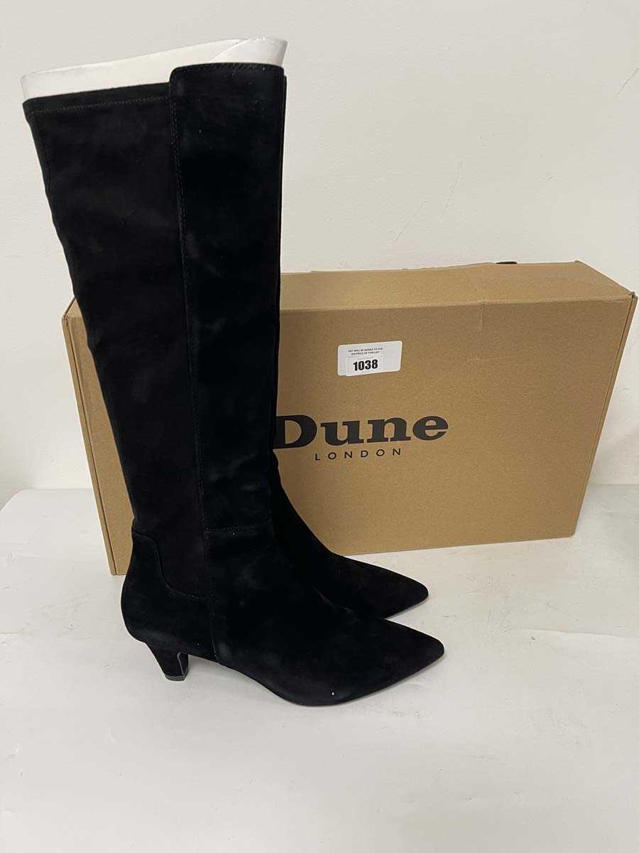 Lot Dune London sera black suede comfort kitten...