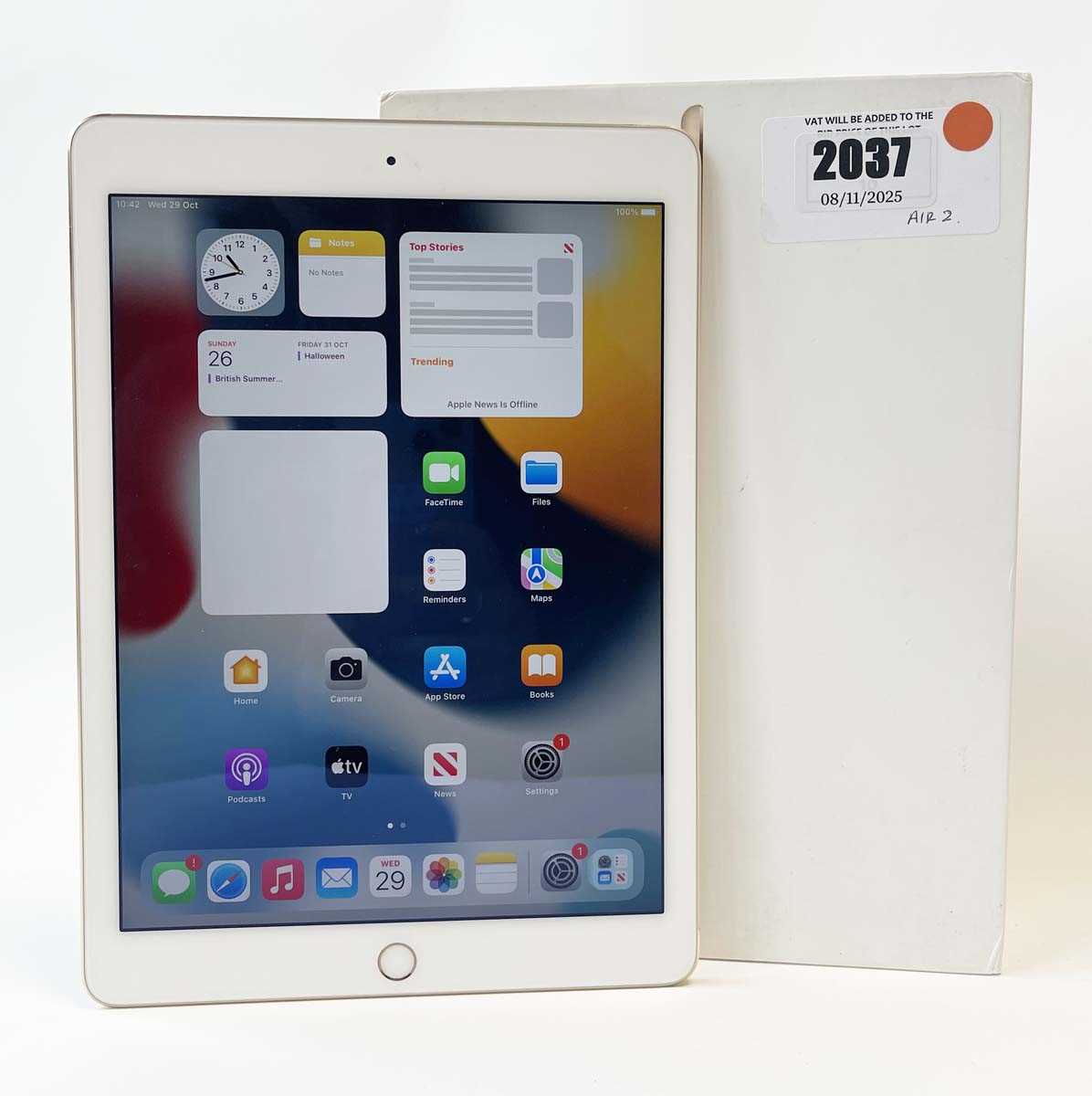 Lot iPad Air 2 A1566 16GB Gold with box