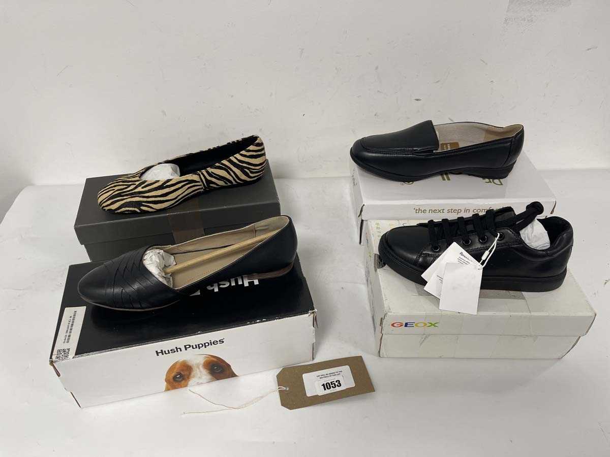 Lot 4x Boxed pairs of shoes to include Mint Velvet...