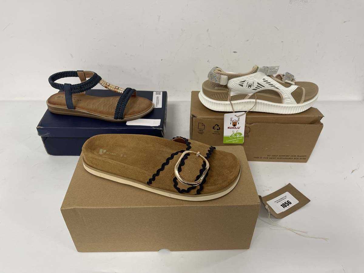 Lot 3x Boxed pairs of sandals to include Very UK6,...